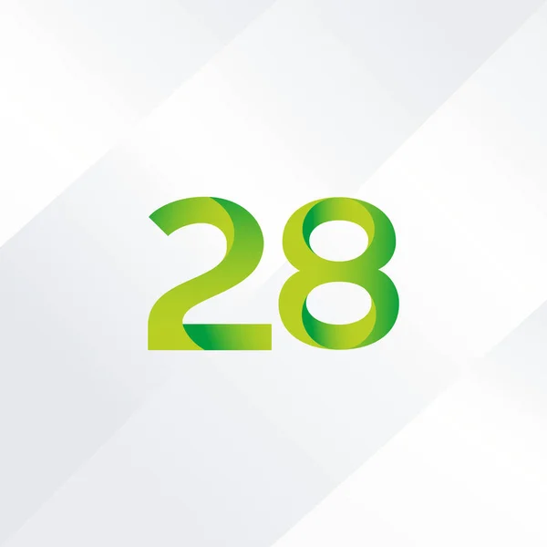 28 numéro Logo Icône — Image vectorielle