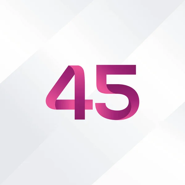 Икона 45-го числа — стоковый вектор