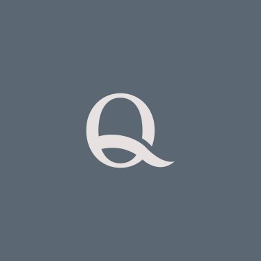 Q tek harf Logo