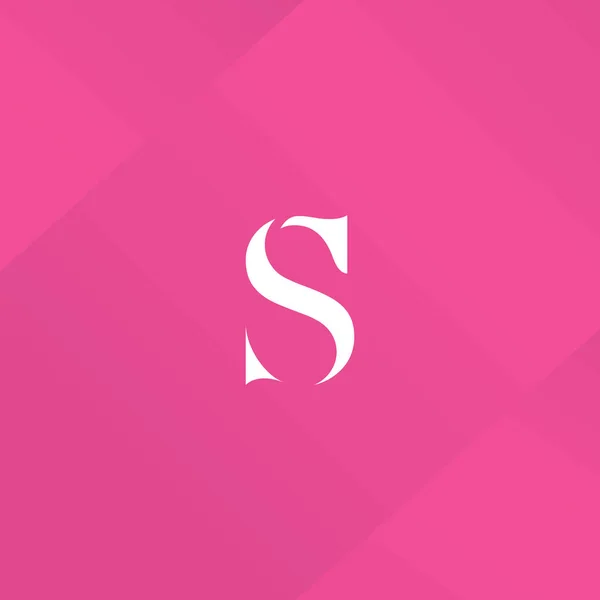 S Single Letter Logo — Stock Vector