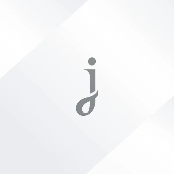 J Logo de una sola letra — Vector de stock