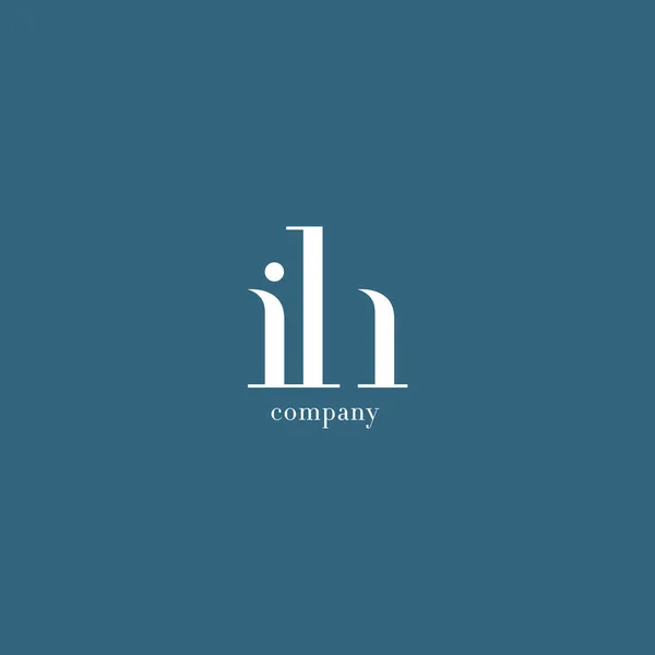 Jag & H brev logotyp — Stock vektor