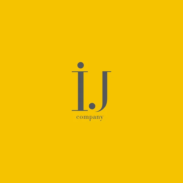 Jag & J brev logotyp — Stock vektor