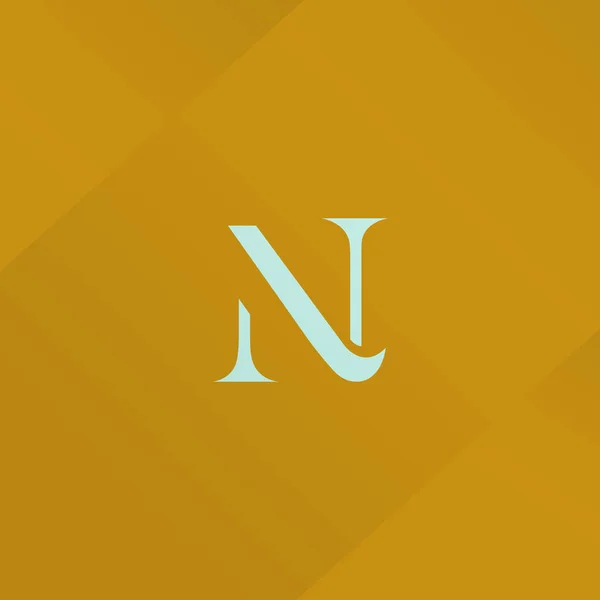 Logo pojedynczą literę N — Wektor stockowy
