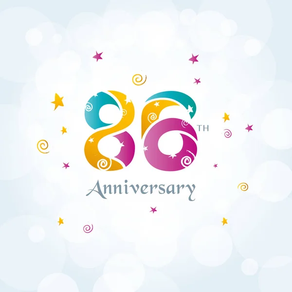Verjaardag logo pictogram — Stockvector