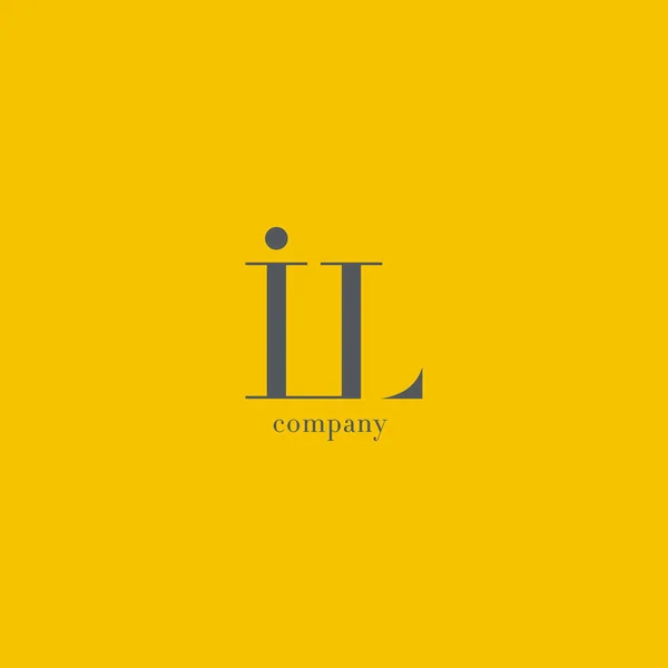 I & L Letter Logo — Stock Vector