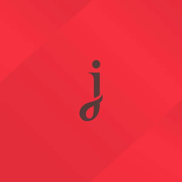 J één Letter Logo — Stockvector