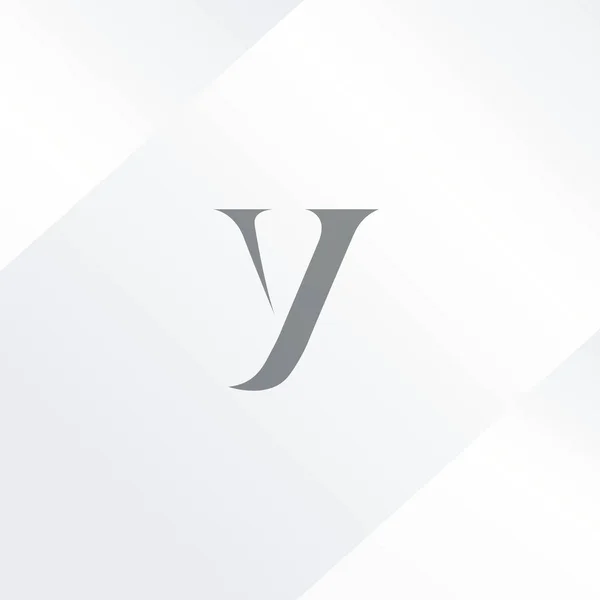 Y Logo mit nur einem Buchstaben — Stockvektor