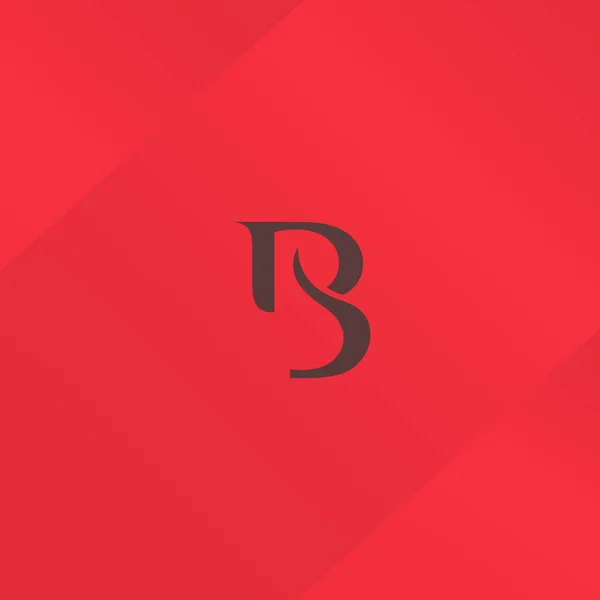 B Logo lettera singola — Vettoriale Stock