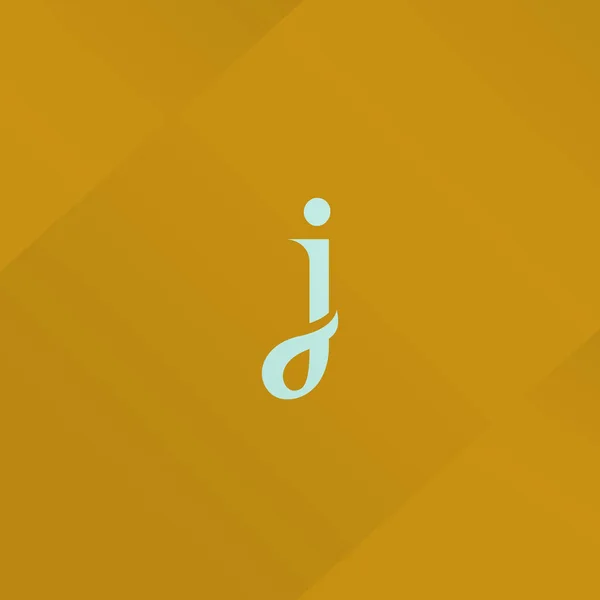 J Єдиний логотип літери — стоковий вектор