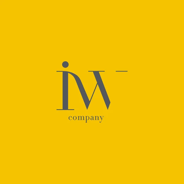 Jag & W brev logotyp — Stock vektor