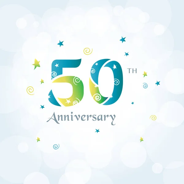 Anniversary logo icon — Stock Vector