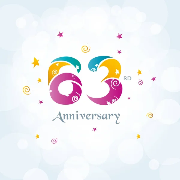 Anniversary logo icon — Stock Vector