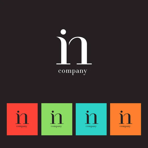 I & N Letter Logo — Stock Vector