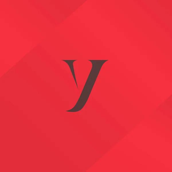 Y Single Letter Logo — Stock Vector