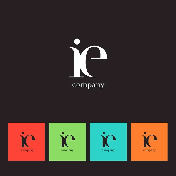 Jag & E brev logotyp — Stock vektor