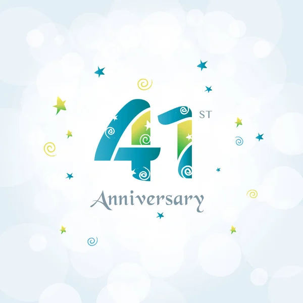 Anniversary logo icon — Stock Vector