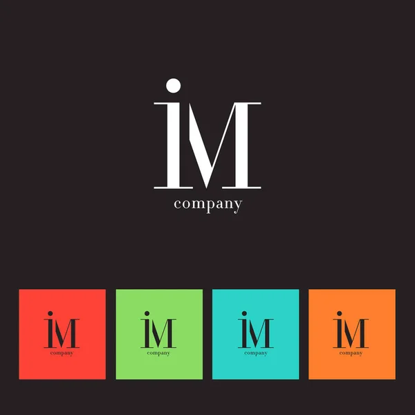 Jag & M brev logotyp — Stock vektor