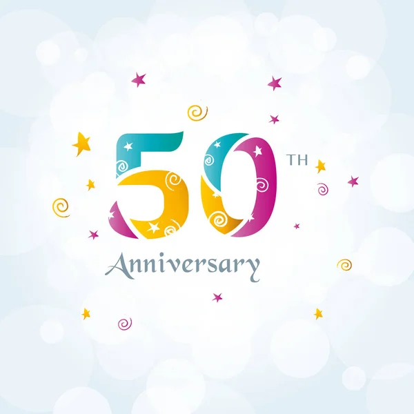 Anniversary logo icon — Stock Vector