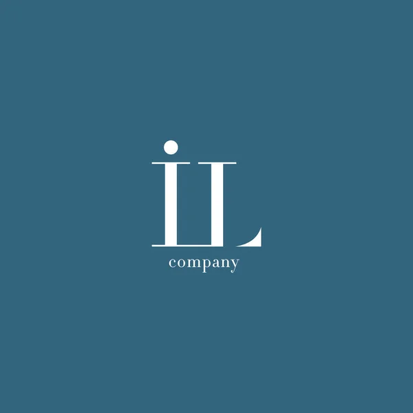 I & L Letter — стоковый вектор
