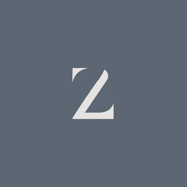 Z één Letter Logo — Stockvector