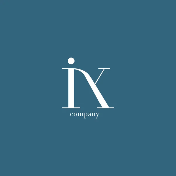 Logotipo de letra I & X —  Vetores de Stock