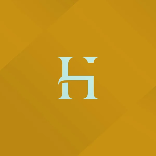 H Logo à une lettre — Image vectorielle