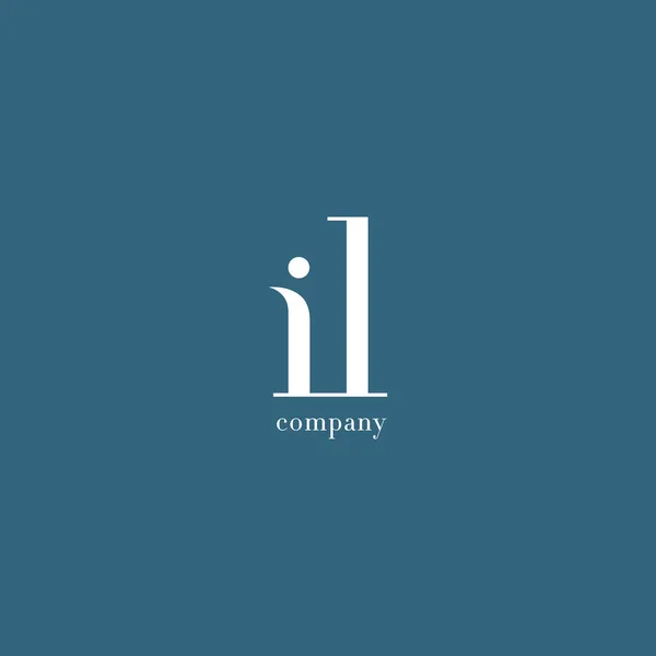 Ben ve L harfi Logo — Stok Vektör