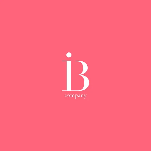 Logo de la lettre I & B — Image vectorielle