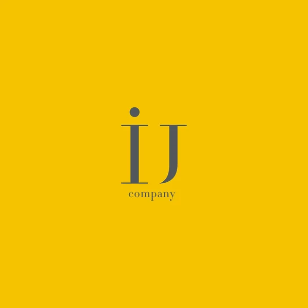 I & U Letter Logo — Stock Vector