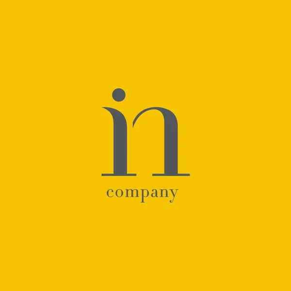 Jag & N brev logotyp — Stock vektor