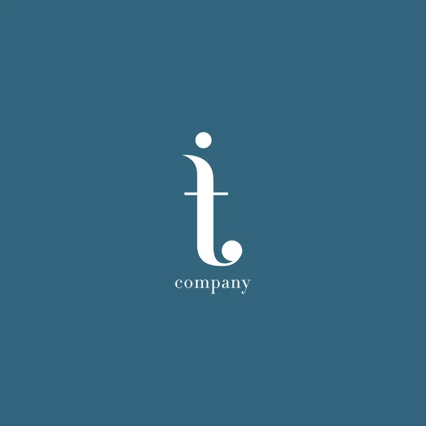 Logo lettera I & T — Vettoriale Stock