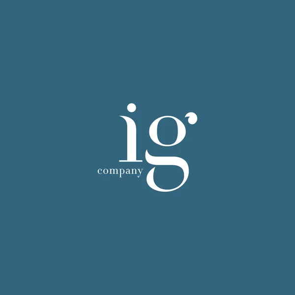 Logotipo de letra I & G — Vector de stock