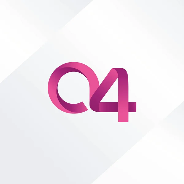 Γράμματος και αριθμού λογότυπο Α4 — Διανυσματικό Αρχείο