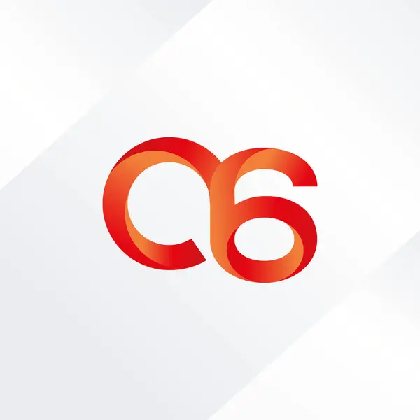 Brev och antal logotyp A6 — Stock vektor