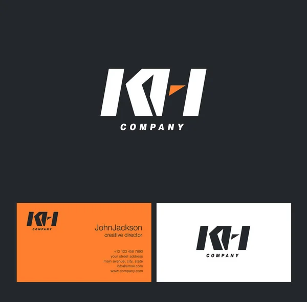 K & H 字母标识 — 图库矢量图片