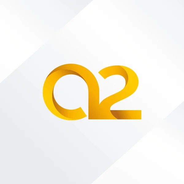 Літера і номерний логотип A2 — стоковий вектор
