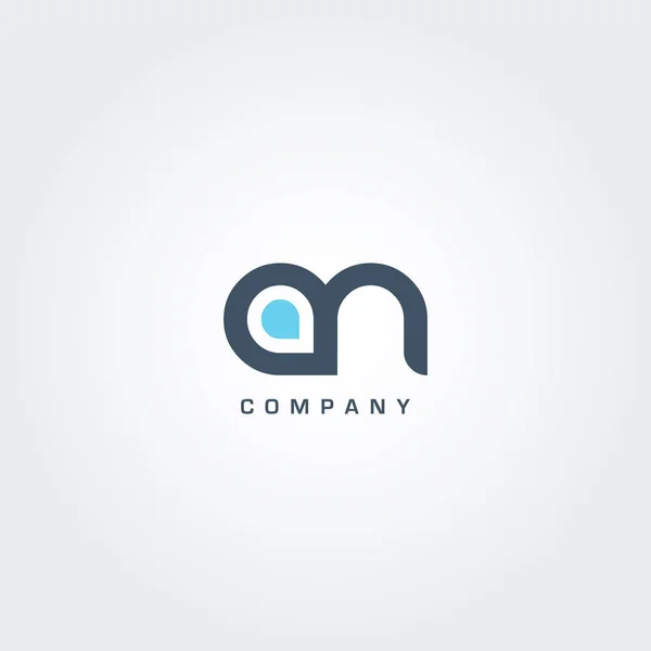 Gemengde gezamenlijke brief Logo pictogram — Stockvector