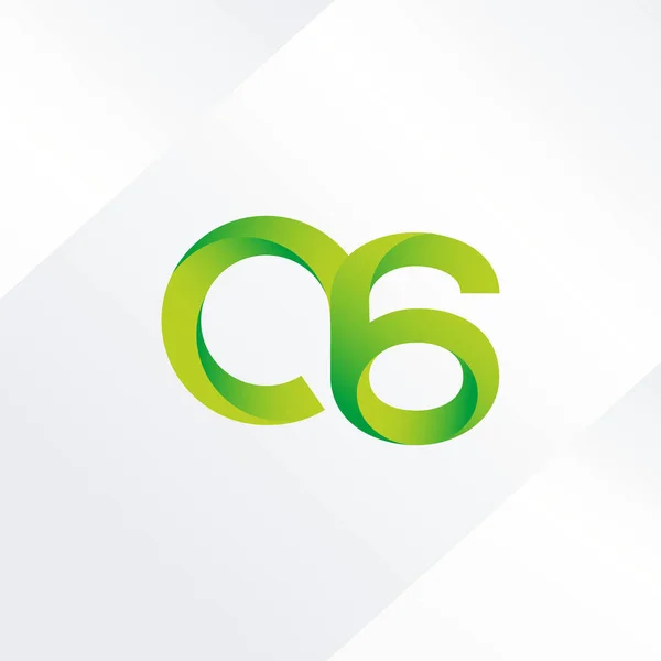 Betű és szám logó A6 — Stock Vector