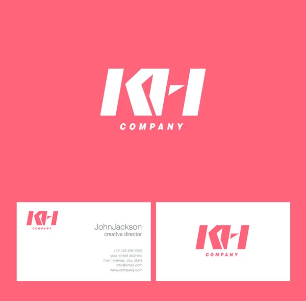 K & H brief Logo — Stockvector