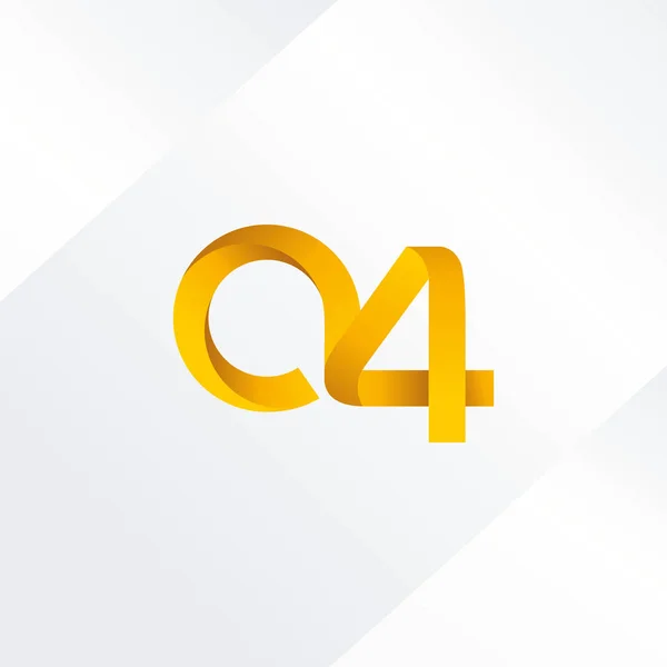 Γράμματος και αριθμού λογότυπο Α4 — Διανυσματικό Αρχείο