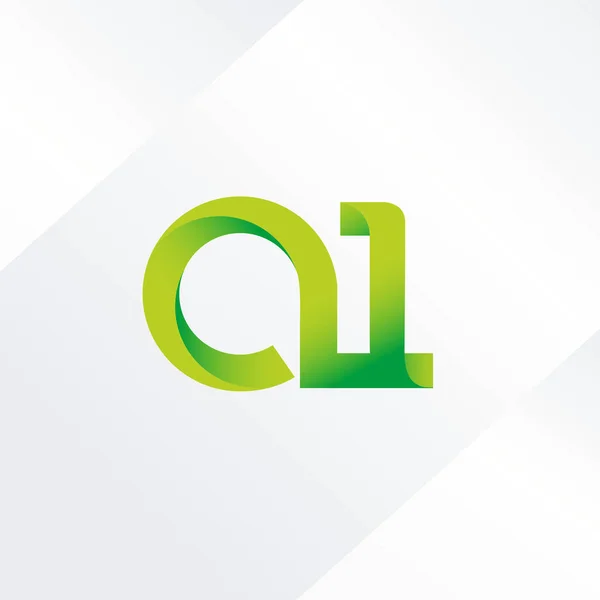 Буква и логотип номера A1 — стоковый вектор