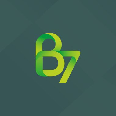 Harf ve sayı logosu B7
