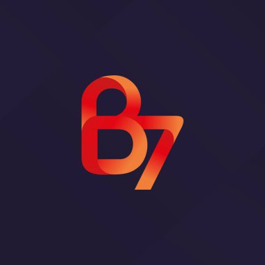 Harf ve sayı logosu B7