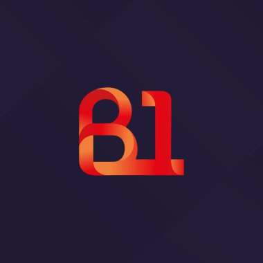 Harf ve sayı logosu B1