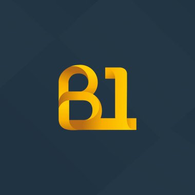 Harf ve sayı logosu B1