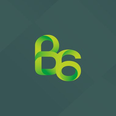 Harf ve sayı logosu B6