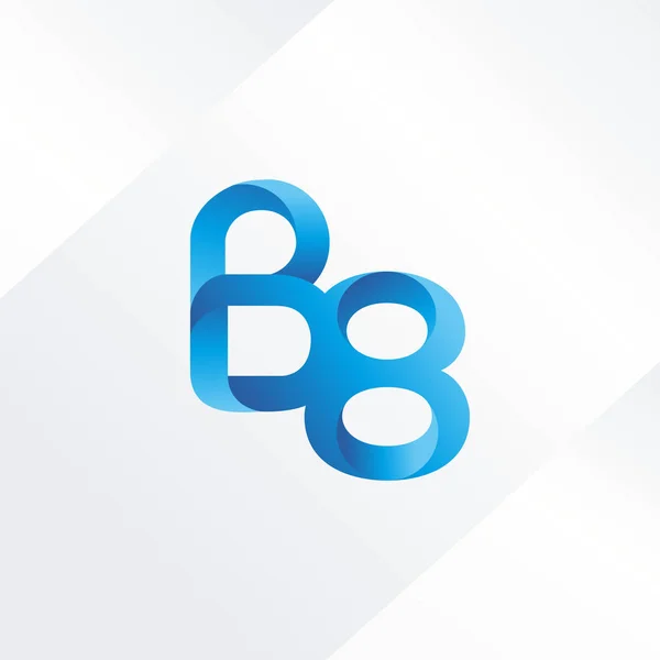 Lettre et numéro logo B8 — Image vectorielle