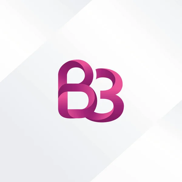 Lettre et numéro logo B3 — Image vectorielle