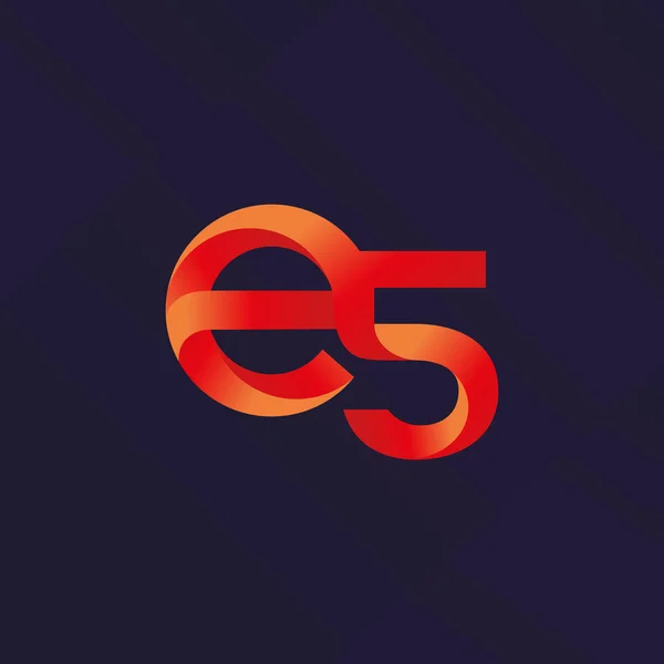Γράμματος και αριθμού λογότυπο — Διανυσματικό Αρχείο